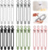Data Cable Organizer, 2025 New Silicone Cable Ties Reusable Cable Management Organizer for Bundling and Fastening Cable Cords Wires (20)