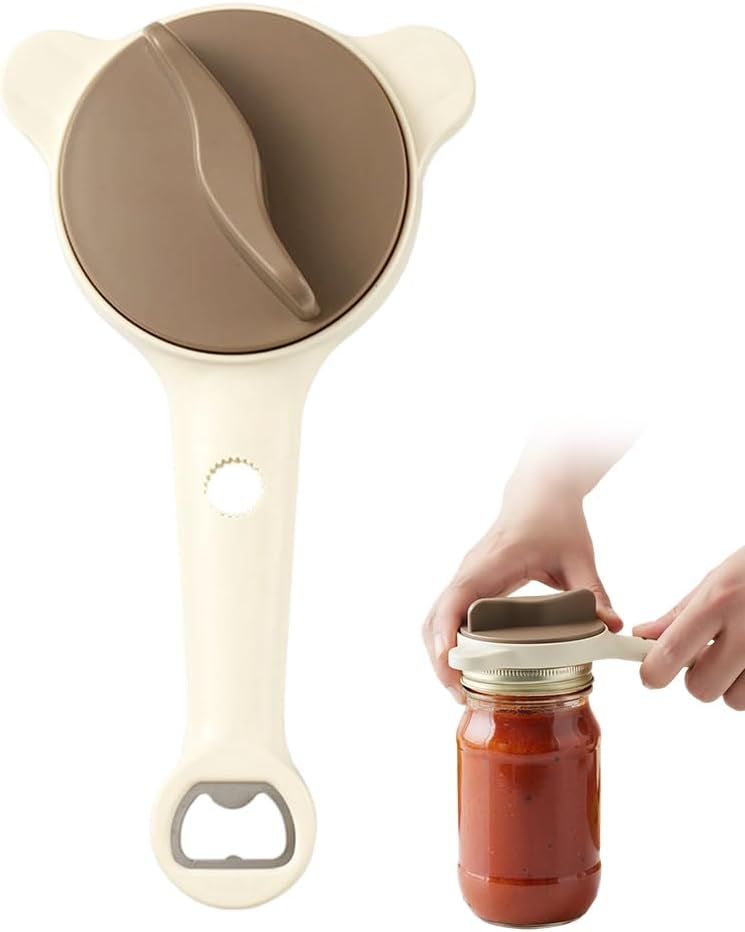 4-in-1 Jar Opener, 2026 New Adjustable Stainless Steel Jar & Bottle Opener Lid Remover for Weak Hands & Seniors, Can Opener with Ergonomic Handle, Friendly Kitchen Gadget (1)