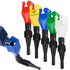 Universal Household Folding Buckle Funnel, 5-Pack, Plastic, Multicolor, 7.87 Inch Wide Mouth, Flexible, Reusable, Snap-on Design, Suitable for Automotive, Home Use