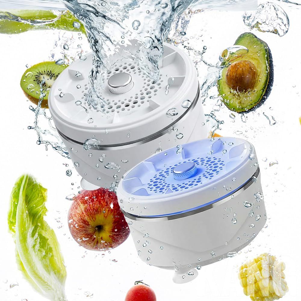 Fruit and Vegetable Washing Machine, 2026 Upgraded Fruit Cleaner Device Waterproof Fruit and Vegetable Purifier Clean Produce with Titanium Electrolysis Purification for Home Kitchen (1)