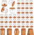 Ansible 36 Pack Chair Leg Floor Protectors for Hardwood Floors, Silicone Felt Covers Pads Caps, Protect Wood Furniture Feet Floors Noise Reduce and Scratch (Universal Large & Clear)
