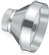 8 Inch to 4 Inch Duct Reducer Increaser Galvanized Steel Air Duct Adapter Round Crimped Pipe Connector Fitting Coupling for HVAC Ventilation Systems