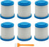 6 Packs VPF20 Replacement Filters for Black and Decker Smartech Pet 2-in-1 Stick Vacuum