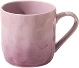 13 Oz Ombre Ceramic Coffee Mug Tea Mug, Home Drinking Cups for Matching Family and Couples (purple,13 Oz)