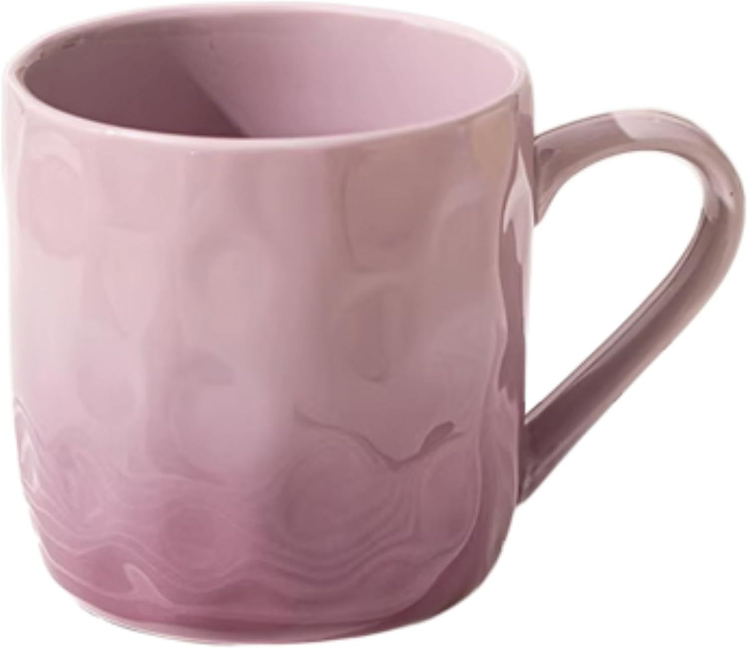 13 Oz Ombre Ceramic Coffee Mug Tea Mug, Home Drinking Cups for Matching Family and Couples (purple,13 Oz)