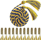 12pcs Graduation Rope Honor Cord Tassel Set, Graduation Accessories for Ceremony, Graduate Students Souvenir and Gift (Blue and Gold)