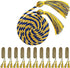 12pcs Graduation Rope Honor Cord Tassel Set, Graduation Accessories for Ceremony, Graduate Students Souvenir and Gift (Blue and Gold)