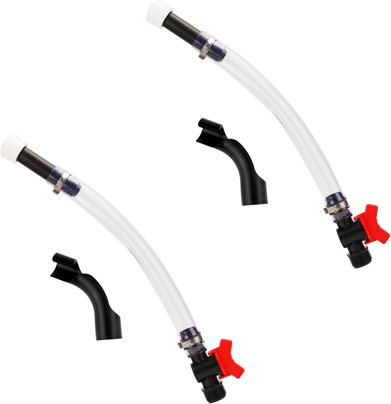 Racing Fuel Jug Hose Kit, Included 2pcs Racing Fuel Hose with Ball Valve and 2pcs Bender for Jeg LC2 Scribner Jugs 5 Gallon Gas Can