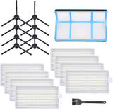Replacement Parts for ILIFE V3 V3s V5 V5s Pro Robotic Vacuum Cleaner, Accessories Kit Includes Primary Filter & Side Brushes & 8 Robot Vacuum Cleaner Filters (1+8+8)