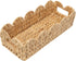 Toilet Tank Basket for Bathroom,Scalloped Edge Wicker Basket for Toilet Paper Storage,Small Baskets for Countertop,Shelves,Living Room,Bedroom,Both Organizer&Decor,Natural Water Hyacinth