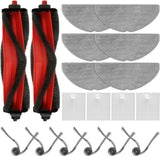 18 Pack Accessories Replacement Parts Compatible with Roborock Q7 M5, Q7 M5+ Robot Vacuum Cleaners, 2 Main Brush, 4 Hepa Filter, 6 Mop Pads, 6 Side Brush