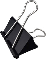 Extra Large Binder Clips 2.4-Inch (18 Pack), Big Paper Clamps for Office Supplies, Black