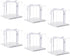 10 inch Clear cake Box, Large Transparent cake Box,tall cake boxes with Ribbon,10x10x9inch - Suitable for packing 8" or 10" cakes,Clear Gift Display Box for Carry Tall Layer Gift-6Pcs-White