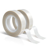 2 Rolls 1/2 Inch x 33 Feet Low Friction Drawer Slide Tape - Squeak Resistant, Abrasion Resistant Surface Protection Tape for Wood, Cabinet, Curtain, Furniture, White