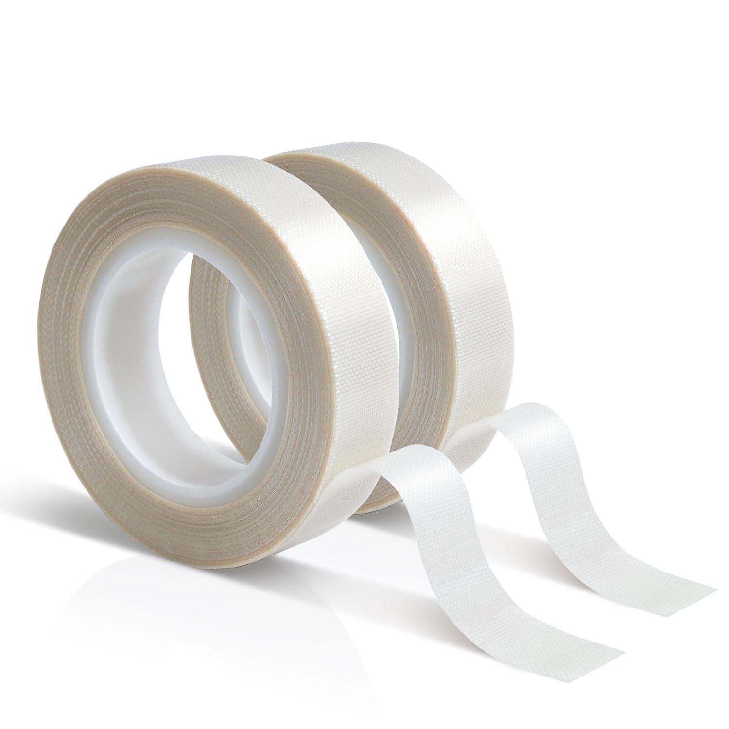 2 Rolls 1/2 Inch x 33 Feet Low Friction Drawer Slide Tape - Squeak Resistant, Abrasion Resistant Surface Protection Tape for Wood, Cabinet, Curtain, Furniture, White