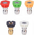 Pressure Washer Nozzle Tips Multiple Degrees, 1/4 INCH (2.5 GPM)