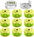 Trimmer String for Ryobi One Plus+ AC80RL3,11 FT/0.080-Inch，Spool Replacement Compatible with Ryobi 18v, 24v, and 40v Cordless Trimmers (9 Pack Trimmer Line & 2 Pack Trimmer Cap)