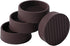 1.5x1.5 Round Rubber Furniture Caster Cups, Anti-Sliding Furniture Pads Bed Stopper Floor Protectors with Grip - Protect Any Flooring