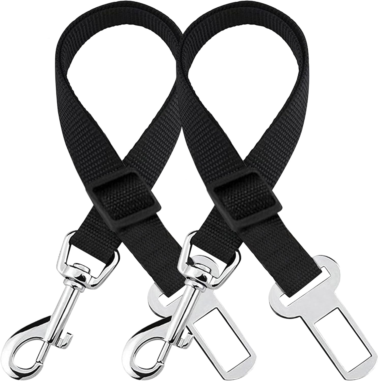 Dog Seat Belt for Car, Adjustable Nylon Pet Seatbelt, Supports All Cars, Dog Car Leash Seat Belt, Seatbelt for Dogs, Cats & Ferrets Travel Harness