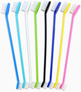 Dog Toothbrush Set of 8 - Dual Headed, Dental Hygiene Convenient Soft Toothbrush to Clean pet Teeth, Dog Tooth Brushes for Small to Large Dogs, Cats, and Most Pets, Teeth Brush in Bulk
