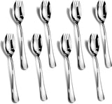 Sporks, 8-Pack Food-grade Stainless Steel Sporks, 7.4 Inches Long Handle Salad Forks For Dessert, Ice Cream, Salad, Soup, Noodle, Spaghetti, Dishwasher Safe