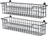 Spice Rack Organizer Wall Mount, Spice Organization Storage Shelf for Cabinet Door, 2 Packs Wall Spice Rack Saving Space for Kitchen, Black