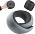 Travel Pillow, 100% Pure Memory Foam Neck Pillow for Airplanes, Comfortable Breathable Cover, Travel Essentials for Plane, Car, Train and Home, Gray
