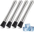 4 Pack Muddlers for Cocktail 304 Stainless Steel Fruit Crusher 8.3" Long Ice Crusher for Bar Party and Home