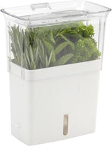 Fresh Herb Keeper - Acrylic Storage Container for Refrigerator - Storage for Herbs & Vegetables for Fridge - Fresh Herb Keeper