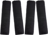 4 Pack Faux Sheepskin Car Seat Belt Pads Seatbelt Protector Soft Seat Belt Shoulder Strap Cover Comfort Harness Pad(Black, 9.9 Inch)