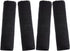 4 Pack Faux Sheepskin Car Seat Belt Pads Seatbelt Protector Soft Seat Belt Shoulder Strap Cover Comfort Harness Pad(Black, 9.9 Inch)