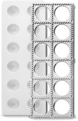 Ravioli Maker Press | Pelmeni Mold, Pierogi Press, Potsticker Meat Pie Dumpling Maker, Ravioli Stamp Pasta Making Kit, Pasta Making Tools, Ravioli Press Mold | Makes 12 Ravioli, 1. 5”