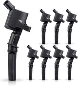 Set of 8 Curved Boot Ignition Coil Pack Compatible with Ford Lincoln Mercury 4.6L 5.4L V8 Replacement for DG508 C1454 C1417 FD503 1L2U12029AA I2LU-12A388-AA C1417 DG473 DG481 DG491