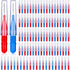 100 Pcs Braces Dental Brush Flosser for Cleaner Interdental Brush Toothpick Tooth Flossing Head Oral Dental Toothpick Cleaners Cleaning Tool(Red and Blue)