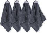 4 Pack Magnetic Microfiber Cleaning Cloth, Dry Erase Erasers Cleaner for Whiteboards, Blackboards, Chalkboards, Glassboards, Home, Office, School, Gray, 10'' x 9.25''
