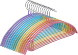 Clothes Hanger 14 Pack, Sweater Hangers No Shoulder Bump, 16.5 inch Wide Heavy Duty Coat Hangers for Closet, Non Slip PVC-Coating Metal Hangers for Sweaters,Suits,Dresses,Jackets,Pants,Shirt