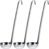 Stainless Steel Ladle Soup Handle Ladle with Pouring Rim for Kitchen Cooking Soup Sauce