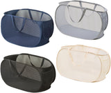 4 Pcs Collapsible Laundry Baskets, Opening Laundry Hamper, Foldable Laundry Basket, Dirty Clothes Basket for Clothes & Home Organization