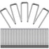 40 Pieces Plantation Shutter Repair Kit Replacement Louvers Staples Window Blind Tilt Rod Operable Plantation Silver Missing Metal Indoor Louver Staples Tools Repair(0.6 x 0.19)