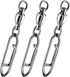 30-Pack Fishing Speed Clips Quick Change Snap Swivels, Ball Bearing Swivel Power Clips Fishing Snap Swivels Freshwater Saltwater Crankbait Popper Lures Quick Snaps Connectors Tackle