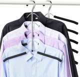 Hangers Space Saving Clothes Hanger 2 Packs Swing Arm Non Slip Padded Coat Hanger 5 Layers Heavy Duty Stainless Steel Sweater Shirt Hanger Closet Storage Organizer