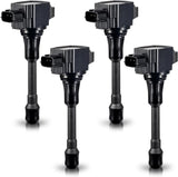 Set of 4 Ignition Coil Pack 2007 2008 2009 2010 2011 2012 Compatible with Nissan Altima Versa Sentra Cube Rogue Frontier 2013 2014 2015 Infiniti M56 FX50 QX60 QX70 2.5L 2.0L 1.8L Replace# UF549