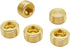 5PCS 1/2" NPT Male Brass Pipe Plug Counter Sunk Internal Hex Thread Pipe Plug