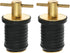 2 Pcs Boat Drain Plug With T Handle - Snap Rubber Plugs With Brass/Stainless Steel Handle - Marine Twist Accessories