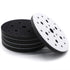 5 Pack Interface Pads, 6 Inch 25 Holes Hook and Loop Soft Density Sponge Cushion Buffer Backing Pad, Foam Sanding Interface Pads for Orbital Sander Automotive Woodworking Polishing