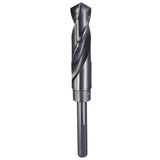 3/4" Drill Bit 3/8" Reduced Shank 3-Flat 4241 High Speed Steel Nitriding Black 118° for Soft Materials Wood Plastic Iron Copper Aluminum