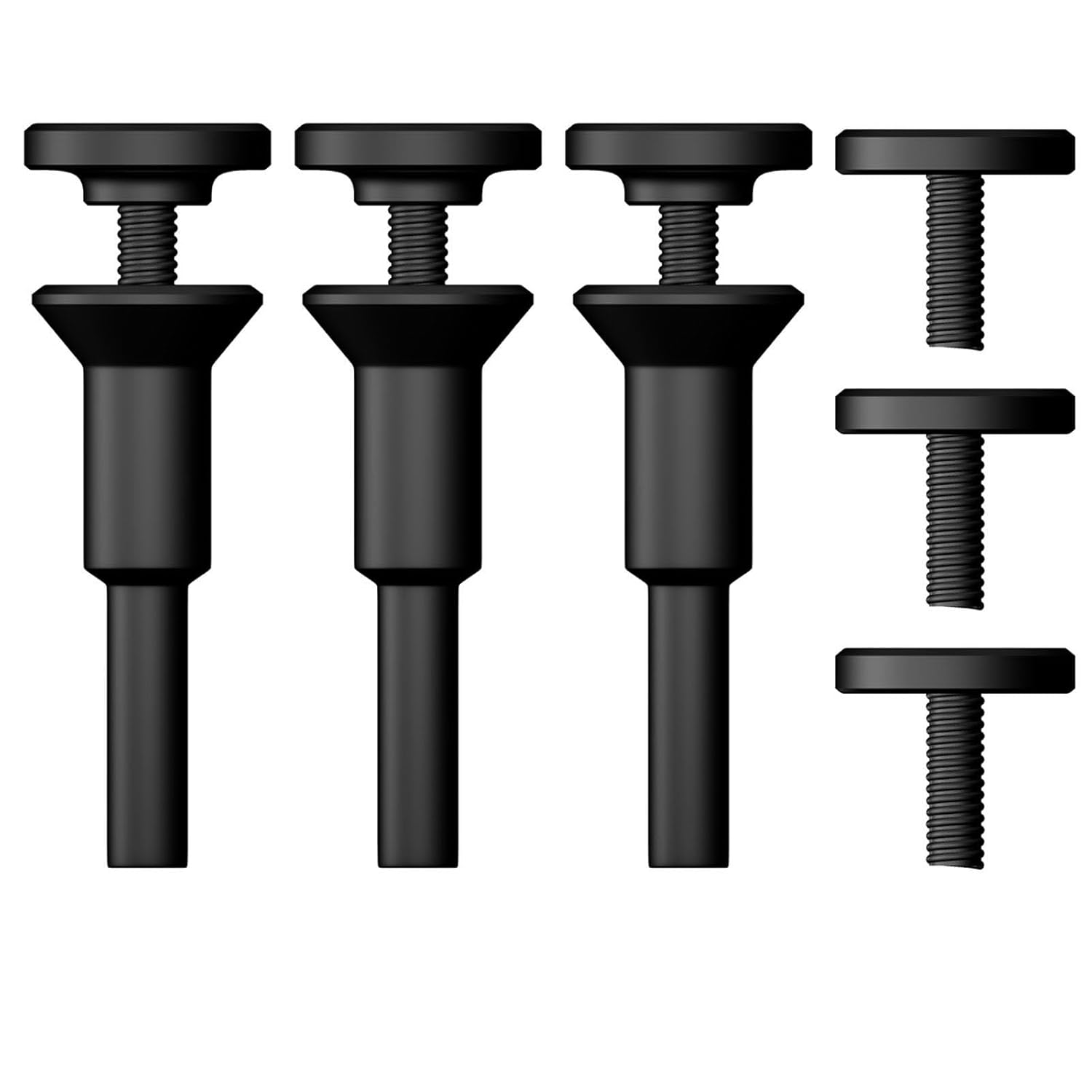 Cut-Off Wheel Mounting Mandrel Holder 3/8" & 1/4" Arbor Hole with 1/4" Shaft Stem for Die Grinder Accessories Drill Rotary Tool(3 Pack)