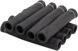 8Pcs 2500° Degree Spark Plug Wire Boots Heat Shield Protector Sleeve Cover Compatible with SBC BBC 350 454,6 Inch, Black