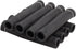 8Pcs 2500° Degree Spark Plug Wire Boots Heat Shield Protector Sleeve Cover Compatible with SBC BBC 350 454,6 Inch, Black