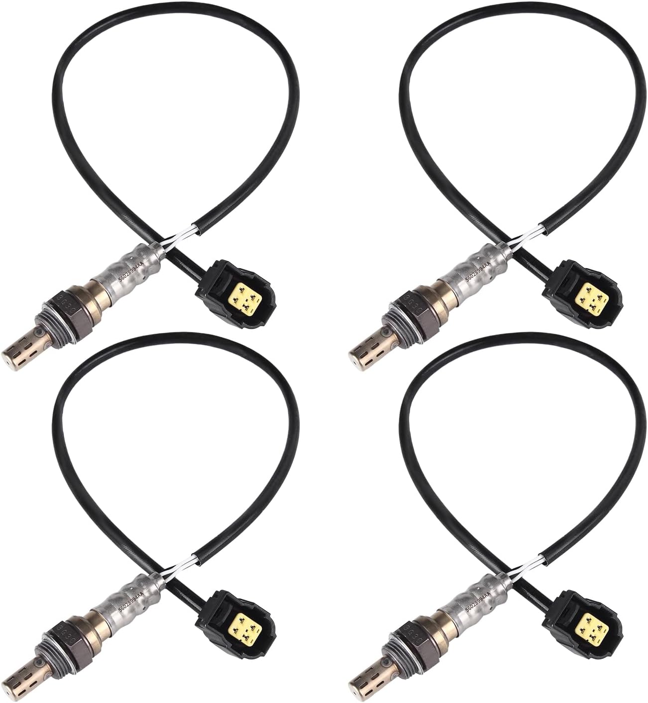 Oxygen O2 Sensor Upstream Downstream for Chry 300, for Dodge Challenger Charger Dakota Durango Grand Caravan Journey Neon Nitro, for Jeep Commander Grand Cherokee Wrangler JK 56028994AA, 56028994AB
